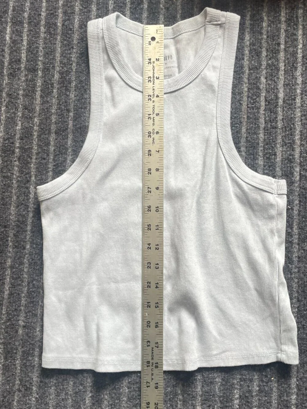 Anthropologie Maeve Ribbed Cotton Tank in Light Blue/lavender Size: S - Picture 4 of 5